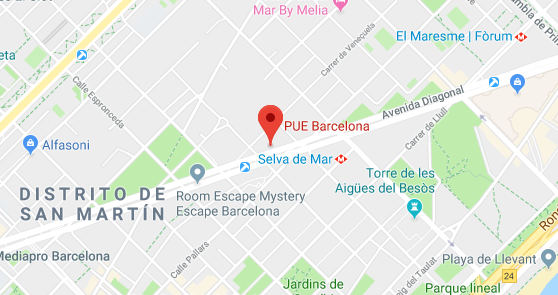 mapa PUE Barcelona